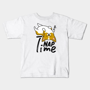 Nap Time Corgi Kids T-Shirt